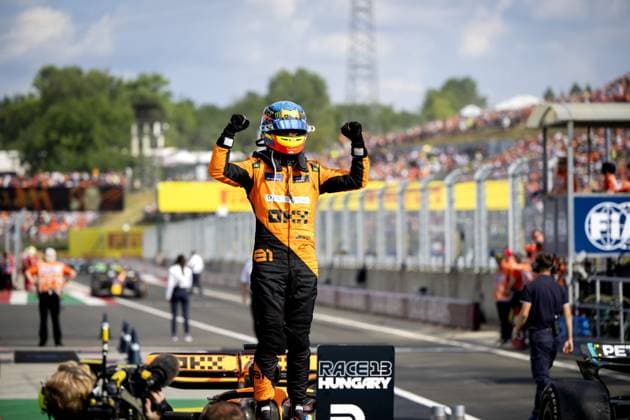 BUDAPEST - Oscar Piastri (McLaren) wins the Hungarian Grand Prix at the Hungaroring Circuit. ANP SANDER KONING xVIxANPxSportx xxANPxIVx 503936397 originalFilename: 503936397.jpg