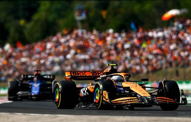 4 Lando Norris (GBR, McLaren Formula 1 Team), F1 Grand Prix of Hungary at Hungaroring on July 21, 2024 in Budapest, Hungary. (Photo by HOCH ZWEI) Budapest Hungary