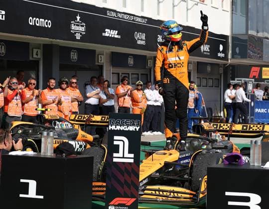 FORMULA 1 HUNGARIAN GRAND PRIX 2024 21.07.2024, Hungaroring, Budapest, FORMULA 1 HUNGARIAN GRAND PRIX 2024 , im Bild Sieger Oscar Piastri (AUS), McLaren F1 Team