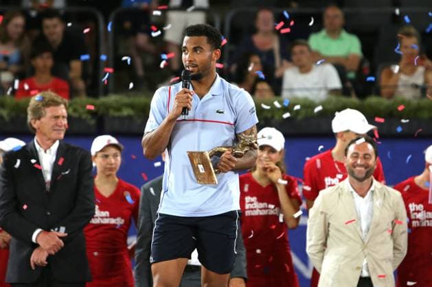 Tennis Herren ATP, Tennis Herren Tennis Herren Tour 500 European Open Hamburg, Hamburg Open ATP 500 2024 , 21.07.2024 , Finale , Arthur Fils FRA bedankt sich bei dem Publikum , Gewinner in Hamburg 2024 Copyright: FernandoxSoares