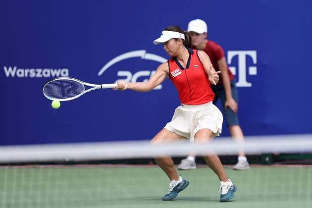 WARSZAWA 22.07.2024 TURNIEJ WTA, Tennis Damen 125 POLISH OPEN --- TENNIS TOURNAMENT WTA 125 POLISH OPEN IN WARSAW MAI HONTAMA FOT. PIOTR KUCZA FOTOPYK NEWSPIX.PL --- Newspix.pl  240722PYK0042