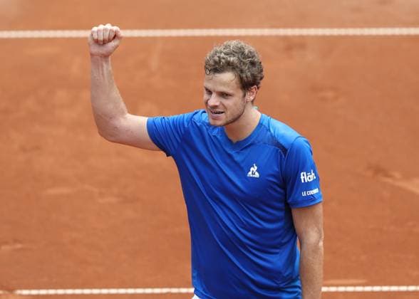 Yannick Hanfmann (GER) macht die Faust und jubelt, Jubel, Freude, Emotion Tennis - Generali Open Kitzbuehel 2024 - ATP, Tennis Herren 250 - Kitzbuehler Tennis Club - Kitzbuehel - Tirol - Oesterreich - 22 July 2024. Copyright: xJuergenxHasenkopfx