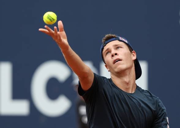 Joel Schwaerzler (AUT) Tennis - Generali Open Kitzbuehel 2024 - ATP, Tennis Herren 250 - Kitzbuehler Tennis Club - Kitzbuehel - Tirol - Oesterreich - 22 July 2024. Copyright: xJuergenxHasenkopfx