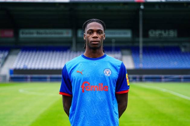 Aurel Wagbe; Holstein Kiel 28 GER, Holstein Kiel, Bundesliga, Portraettermin 2024 2025 GER, Holstein Kiel, Bundesliga, Portraettermin 2024 2025 Kiel Copyright: xEibner-Pressefoto MarcelxvonxFehrnx EP_MFN
