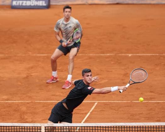Alexander Erler, Andreas Mies, Herren Doppel, Men s Doubles Tennis - Generali Open Kitzbuehel 2024 - ATP, Tennis Herren 250 - Kitzbuehler Tennis Club - Kitzbuehel - Tirol - Oesterreich - 22 July 2024. Copyright: xJuergenxHasenkopfx