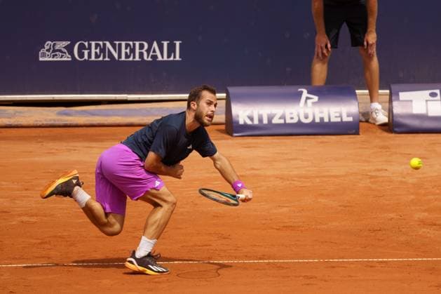 Generali Open ATP, Tennis Herren 250 2024; Kitzbühel, 23.07.2024 Hugo Gaston (FRA, Frankreich); Generali Open 2024, ATP 250, Sportpark Kitzbühel am 23.07.2024, Kitzbühel. Copyright: xBEAUTIFULxSPORTSx Pajonkx