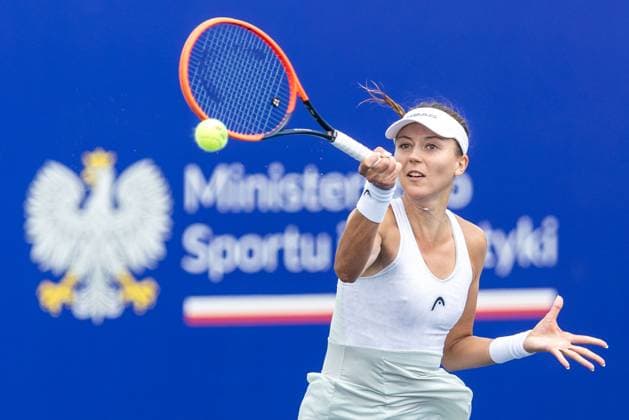 Sport Bilder des Tages Polish Open 2024 Raluka Serban during WTA, Tennis Damen 125 Polish Open 2024 tennis tournament in Warsaw, Poland on 23 July, 2024. Warsaw Poland  Copyright: xFotoxOlimpikx originalFilename:jastrzebowski-wta125po240723_npOSL.jpg