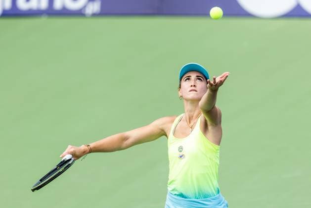 Polish Open 2024 Gina Feistel during WTA, Tennis Damen 125 Polish Open 2024 tennis tournament in Warsaw, Poland on 23 July, 2024. Warsaw Poland  Copyright: xFotoxOlimpikx originalFilename:jastrzebowski-wta125po240723_npvFK.jpg