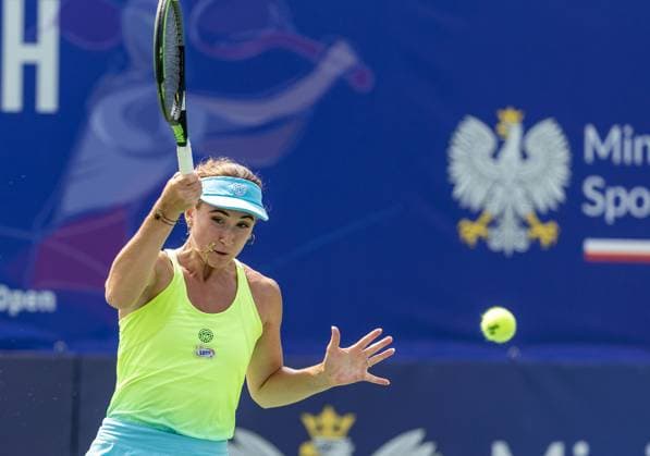 23.07.2024, Warszawa, tenis, WTA, Tennis Damen 125 Polish Open 2024, N z Gina Feistel, fot. Tomasz Jastrzebowski Foto Olimpik 23.07.2024, Warsaw, tennis, WTA 125 Polish Open, In the picture: Gina Feistel, fot. Tomasz Jastrzebowski Foto Olimpik NEWSPIX.PL --- Newspix.pl 20240723TOMJ1059