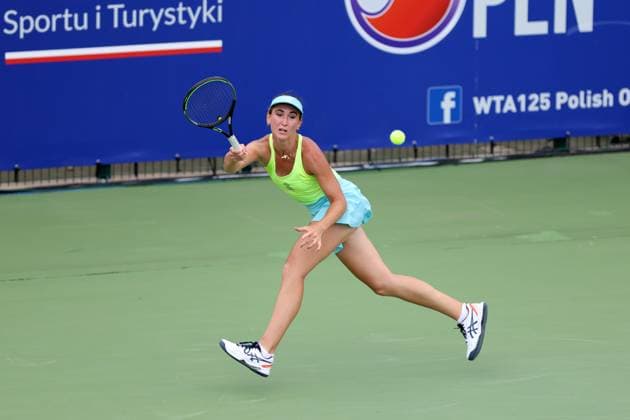 WARSZAWA 23.07.2024 TURNIEJ WTA, Tennis Damen 125 POLISH OPEN --- TENNIS TOURNAMENT WTA 125 POLISH OPEN IN WARSAW GINA FEISTEL FOT. PIOTR KUCZA FOTOPYK NEWSPIX.PL --- Newspix.pl  240723PYK0002