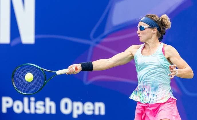 Polish Open 2024 Carole Monnet during WTA, Tennis Damen 125 Polish Open 2024 tennis tournament in Warsaw, Poland on 23 July, 2024. Warsaw Poland  Copyright: xFotoxOlimpikx originalFilename:jastrzebowski-wta125po240723_npN5Z.jpg