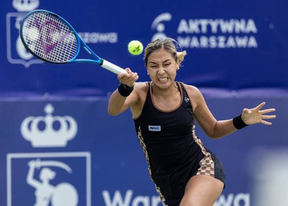 Polish Open 2024 Zarina Diyas during WTA, Tennis Damen 125 Polish Open 2024 tennis tournament in Warsaw, Poland on 23 July, 2024. Warsaw Poland  Copyright: xFotoxOlimpikx originalFilename:jastrzebowski-wta125po240723_npYVB.jpg