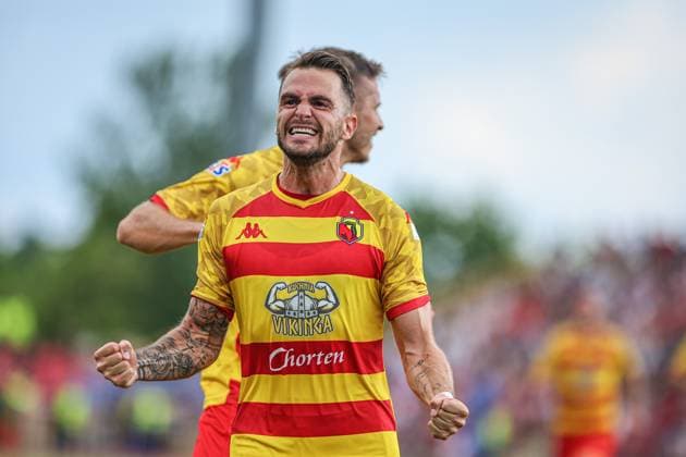 23.07.2024 PONIEWIEZ (LITHUANIA) PILKA NOZNA (FOOTBALL) ELIMINACJE LIGI MISTRZOW UEFA SEZON 2024 2025 (UEFA CHAMPIONS LEAGUE SECOND QUALIFYING ROUND) - 1. MECZ (GAME) FK PONIEWIEZ - JAGIELLONIA BIALYSTOK NZ JESUS IMAZ GOL RADOSC FOTO KAMIL SWIRYDOWICZ CYFRASPORT NEWSPIX.PL --- Newspix.pl  20240723CSKS0012