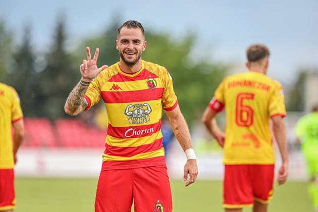 23.07.2024 PONIEWIEZ (LITHUANIA) PILKA NOZNA (FOOTBALL) ELIMINACJE LIGI MISTRZOW UEFA SEZON 2024 2025 (UEFA CHAMPIONS LEAGUE SECOND QUALIFYING ROUND) - 1. MECZ (GAME) FK PONIEWIEZ - JAGIELLONIA BIALYSTOK NZ JESUS IMAZ GOL RADOSC HATTRICK FOTO KAMIL SWIRYDOWICZ CYFRASPORT NEWSPIX.PL --- Newspix.pl  20240723CSKS0026