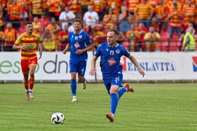 2024.07.23 Poniewiez Pilka nozna, UEFA Liga Mistrzow, sezon 2024 2025 FK Panevezys - Jagiellonia Bialystok N z Federico Palacios Foto Paulius Zidonis PressFocus 2024.07.23 Poniewiez Football, UEFA Champions League, 2024 25 season FK Panevezys - Jagiellonia Bialystok Federico Palacios Credit: Paulius Zidonis PressFocus 