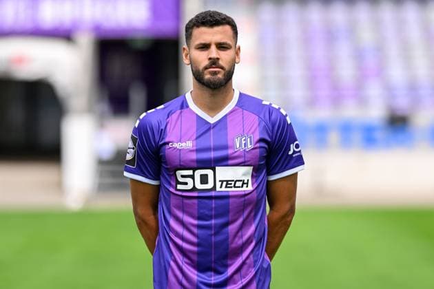 VfL Osnabrück; 3. Liga Porträttermin 2024 2025 am 23.07.2024 an der Bremer Brücke in Osnabrück Dave Gnaase (Osnabrueck)