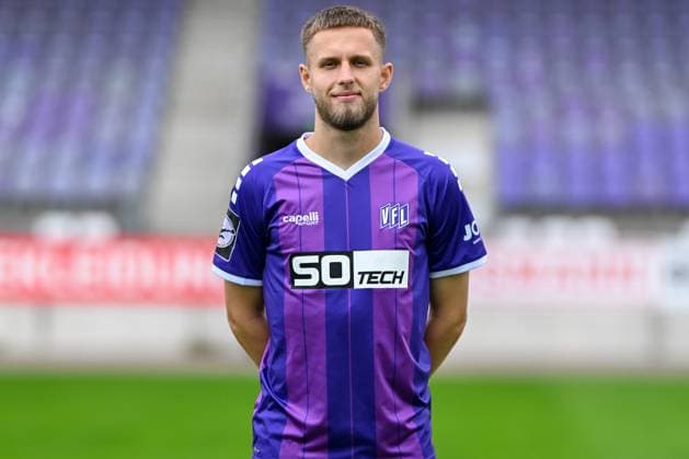 VfL Osnabrück; 3. Liga Porträttermin 2024 2025 am 23.07.2024 an der Bremer Brücke in Osnabrück Jannes Wulff (Osnabrueck)