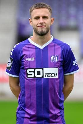 VfL Osnabrück; 3. Liga Porträttermin 2024 2025 am 23.07.2024 an der Bremer Brücke in Osnabrück Jannes Wulff (Osnabrueck)