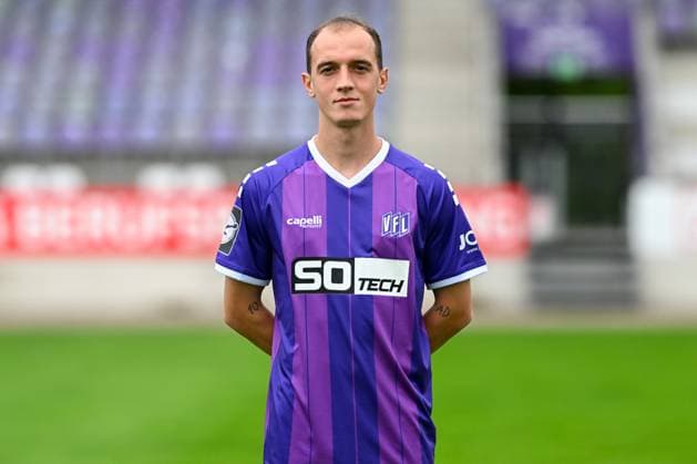 VfL Osnabrück; 3. Liga Porträttermin 2024 2025 am 23.07.2024 an der Bremer Brücke in Osnabrück Liridon Mulaj (Osnabrueck)