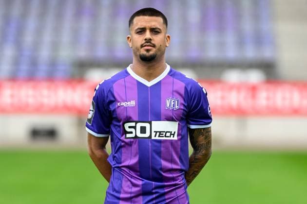 VfL Osnabrück; 3. Liga Porträttermin 2024 2025 am 23.07.2024 an der Bremer Brücke in Osnabrück Lion Semic (Osnabrueck)