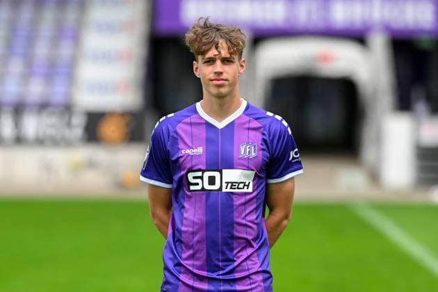 VfL Osnabrück; 3. Liga Porträttermin 2024 2025 am 23.07.2024 an der Bremer Brücke in Osnabrück Felix Langhammer (Osnabrueck)