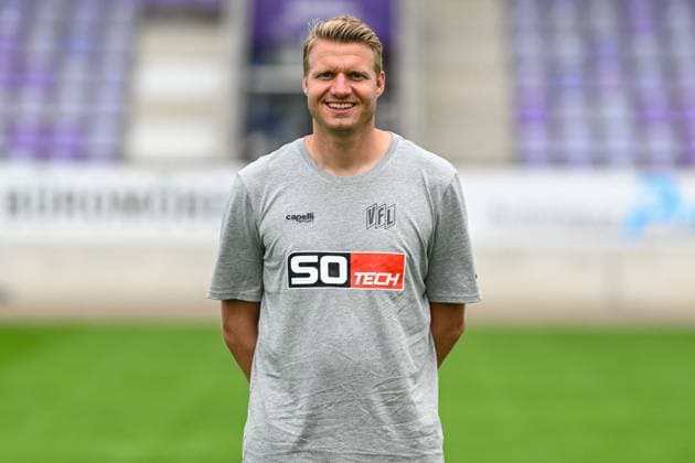 VfL Osnabrück; 3. Liga Porträttermin 2024 2025 am 23.07.2024 an der Bremer Brücke in Osnabrück Torwart-Trainer Marian Unger (Osnabrueck)