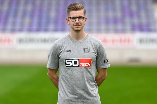 VfL Osnabrück; 3. Liga Porträttermin 2024 2025 am 23.07.2024 an der Bremer Brücke in Osnabrück Physiotherapeut Jannik Weber (Osnabrueck)