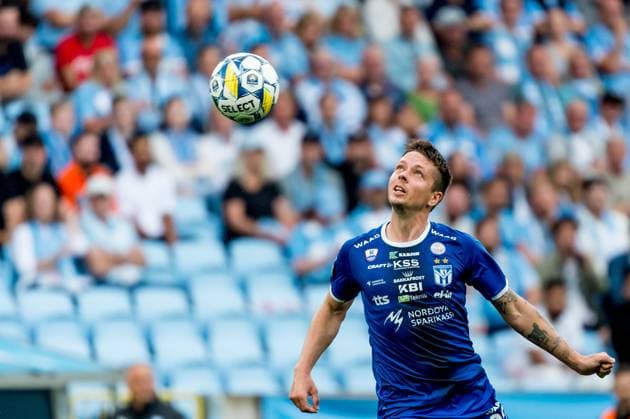 240723 Odmar Faero of Klaksvik during the UEFA Champions League football match between Malmö FF and Klaksvik on July 23, 2024 in Malmö. Photo: Christian Örnberg BILDBYRAN COP 166 CO0443 fotboll, football, soccer, fotball,champions league,malmö ff,kl Copyright: CHRISTIANxÖRNBERG BB240723CO048