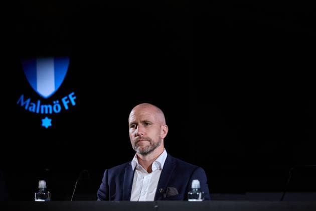 MALMÖ, SVERIGE 20240723 Malmös tränare Henrik Rydström vid presskonferensen efter tisdagens Champions League-kval i fotboll mellan Malmö FF och KÃ Klaksvik pa Eleda stadion. MALMÖ SVERIGE Fotboll,KÃ Klaksvik,Malmö FF x11830x Copyright: xAndersxBjurö TTx CL-KVAL MALMÖ-KLAKSVIK
