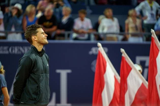 Generali Open ATP, Tennis Herren 250 2024; Kitzbühel, 23.07.2024 Dominic Thiem (AUT, Österreich) blickt auf einige Momente seiner Karriere; Generali Open 2024, ATP 250, Sportpark Kitzbühel am 23.07.2024, Kitzbühel. Copyright: xBEAUTIFULxSPORTSx Pajonkx