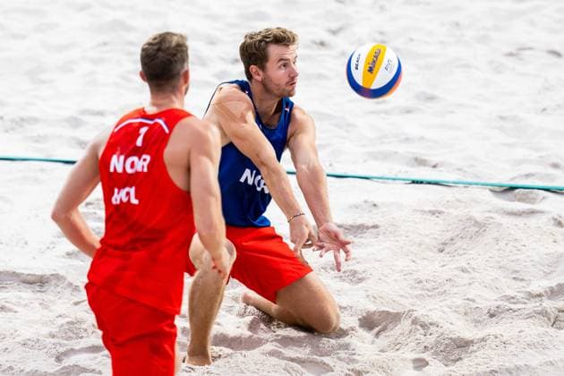 240723 Anders Berntsen Mol and Christian Sandlie Sorum of Norway at a Beach volleyball, Beachvolleyball training during day -3 of the Paris 2024 Olympic Games, Olympische Spiele, Olympia, OS on July 23, 2024 in Paris. Photo: Petter Arvidson BILDBYRAN kod PA PA0839 bbeng olympic games olympics os ol olympiska spel olympiske leker paris 2024 paris-os paris-ol beachvolleyboll beach volleyball sandvolleyball norge norway Copyright: PETTERxARVIDSON BB240723PA153