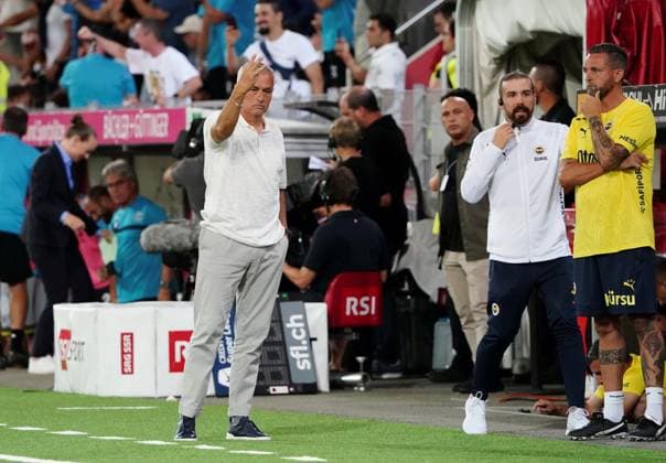 Anton Geisser 23.07.2024 Thun Schweiz. Fussball Herren 2024 2025 Qualifikation UEFA Champions League FC Lugano - Fenerbahce SK Istanbul. Bild : Trainer Jose Mourinho (Neuzugang) Aktion