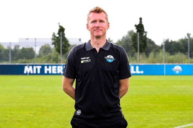 Torwarttrainer Nico Burchert, SC Paderborn - 2. Fussball Bundesliga Porträttermin 2. BL 2024 2025 offizieller Fototermin SC Paderborn im Trainings- und Nachwuchsleistungszentrum - Porträt, Portrait, Einzelbild, Deutschland, Fussball, Maenner, GER, 23.07.2024