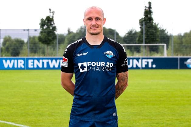 Sven Michel, SC Paderborn - 2. Fussball Bundesliga Porträttermin 2. BL 2024 2025 offizieller Fototermin SC Paderborn im Trainings- und Nachwuchsleistungszentrum - Porträt, Portrait, Einzelbild, Deutschland, Fussball, Maenner, GER, 23.07.2024
