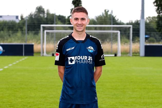 Marco Pledl, SC Paderborn - 2. Fussball Bundesliga Porträttermin 2. BL 2024 2025 offizieller Fototermin SC Paderborn im Trainings- und Nachwuchsleistungszentrum - Porträt, Portrait, Einzelbild, Deutschland, Fussball, Maenner, GER, 23.07.2024