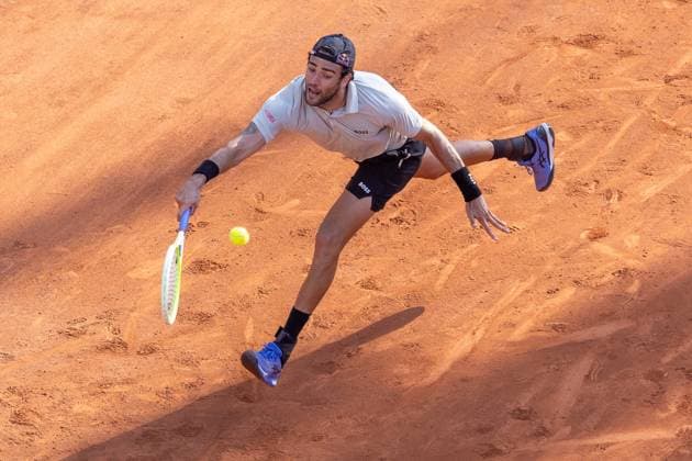 23.07.2024, Sportpark, Kitzbühel, AUT, ATP, Tennis Herren Tour, Generali Open Kitzbühel, 1. Runde, im Bild Matteo Berrettini (ITA) Matteo Berrettini of Italy during 1st round match of Generali Open Tennis Tournament of the ATP Tour at the Sportpark in Kitzbühel, Austria on 2024 07 23. Expa Kitzbühel