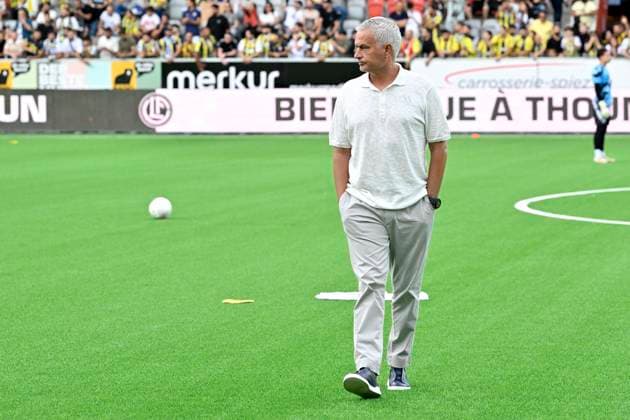 Trainer JosÃ Mourinho, FB, FC Lugano - Fenerbahce SK, Qualifikation Champions League, Fussball, 23.07.2024