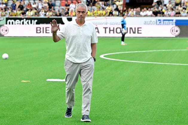Trainer JosÃ Mourinho, FB, FC Lugano - Fenerbahce SK, Qualifikation Champions League, Fussball, 23.07.2024