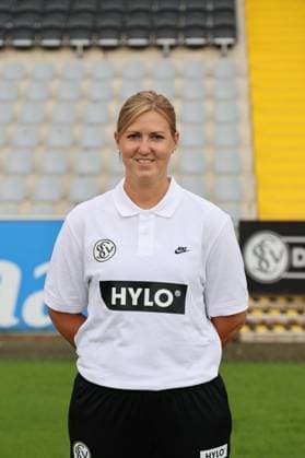 Leitende Physiotherapeutin Melanie Hubert; SV 07 Elversberg; 2. Bundesliga, Porträttermin 2024 2025 Elversberg Ursapharm-Arena an der Kaiserlinde Saarland Deutschland (DE) Copyright: xSebastianxBachx