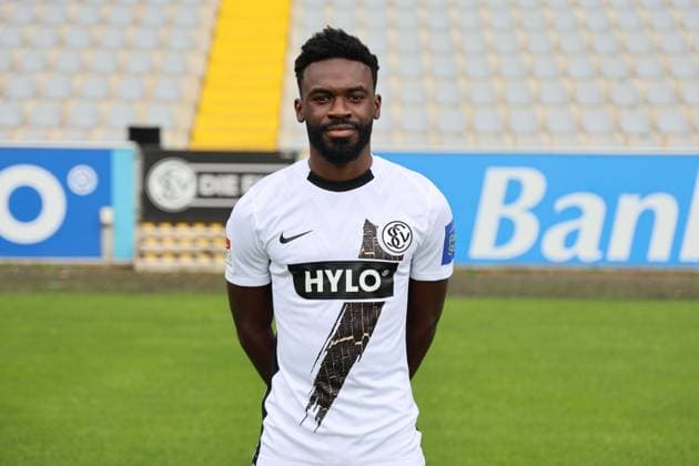 Joseph Boyamba; SV 07 Elversberg; 2. Bundesliga, Porträttermin 2024 2025 Elversberg Ursapharm-Arena an der Kaiserlinde Saarland Deutschland (DE) Copyright: xSebastianxBachx