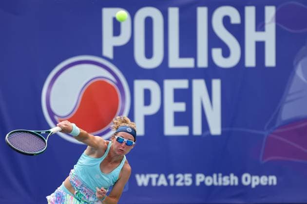 WARSZAWA 24.07.2024 TURNIEJ WTA, Tennis Damen 125 POLISH OPEN --- TENNIS TOURNAMENT WTA 125 POLISH OPEN IN WARSAW CAROLE MONNET FOT. PIOTR KUCZA FOTOPYK NEWSPIX.PL --- Newspix.pl  240724PYK0059
