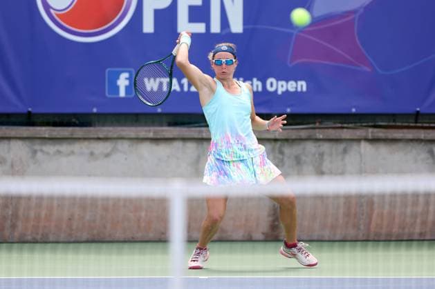 WARSZAWA 24.07.2024 TURNIEJ WTA, Tennis Damen 125 POLISH OPEN --- TENNIS TOURNAMENT WTA 125 POLISH OPEN IN WARSAW CAROLE MONNET FOT. PIOTR KUCZA FOTOPYK NEWSPIX.PL --- Newspix.pl  240724PYK0062