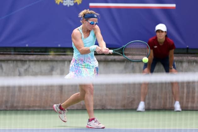 WARSZAWA 24.07.2024 TURNIEJ WTA, Tennis Damen 125 POLISH OPEN --- TENNIS TOURNAMENT WTA 125 POLISH OPEN IN WARSAW CAROLE MONNET FOT. PIOTR KUCZA FOTOPYK NEWSPIX.PL --- Newspix.pl  240724PYK0063