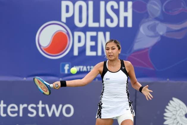 WARSZAWA 24.07.2024 TURNIEJ WTA, Tennis Damen 125 POLISH OPEN --- TENNIS TOURNAMENT WTA 125 POLISH OPEN IN WARSAW ZARINA DIYAS FOT. PIOTR KUCZA FOTOPYK 