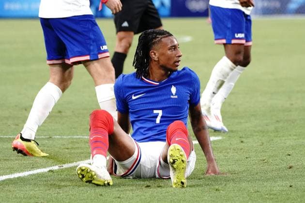 Michael Olise (France), Football , France vs USA during the Olympic Games, Olympische Spiele, Olympia, OS Paris 2024 JO 2024 : FOOTBALL - France vs Etats Unis - Jeux Olympiques 2024 - Paris2024 - Marseille - 24 07 2024 DPPI Panoramic 