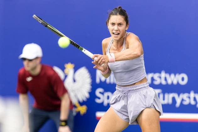 Polish Open 2024 Mariam Bolkvadze during WTA, Tennis Damen 125 Polish Open 2024 tennis tournament in Warsaw, Poland on 24 July, 2024. Warsaw Poland  Copyright: xFotoxOlimpikx originalFilename:jastrzebowski-wta125po240724_np3x4.jpg