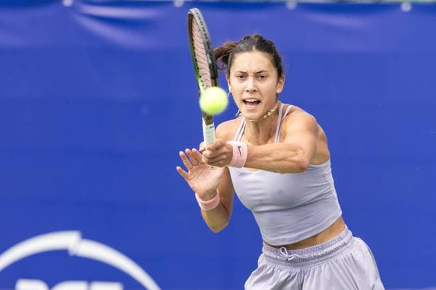 Polish Open 2024 Mariam Bolkvadze during WTA, Tennis Damen 125 Polish Open 2024 tennis tournament in Warsaw, Poland on 24 July, 2024. Warsaw Poland  Copyright: xFotoxOlimpikx originalFilename:jastrzebowski-wta125po240724_npA7j.jpg