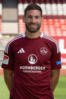 08.07.2024 - 1. FC Nürnberg FCN ( Club ) - 2. Fussball Bundesliga BL - Saison 2024 2025 - Fototermin Porträttermin Vorstellung Präsentation Pressetermin - - Einzelbild Einzelfoto Portrait Porträt Kopfbild - Enrico Valentini (22, 1. FC Nürnberg FCN )