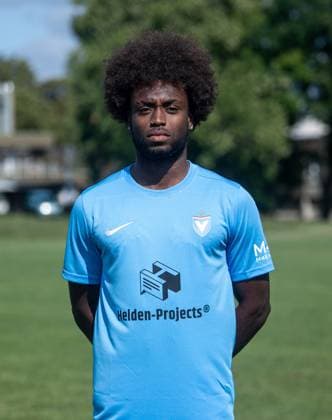 Shean Mensah; FC Viktoria 1889 Berlin; Regionalliga Nordost, Porträttermin 2024 2025, 25.07. 2024, Copyright: xSebastianxRäppold MatthiasxKochx