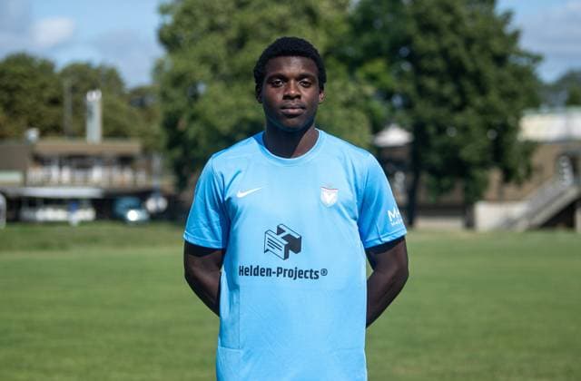 Emmanuel Elekwa; FC Viktoria 1889 Berlin; Regionalliga Nordost, Porträttermin 2024 2025, 25.07. 2024, Copyright: xSebastianxRäppold MatthiasxKochx
